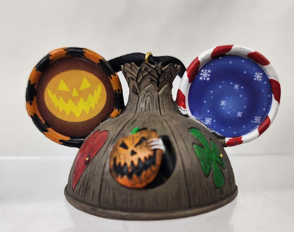Disney Nightmare Before Christmas Icon Ear Lighted Ornament Damaged / Repaired